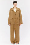 Elvine Majlis Utility Jacket Damen Jacke Paperbag beige