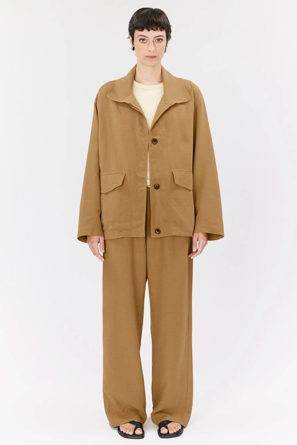 Elvine Majlis Utility Jacket Damen Jacke Paperbag beige