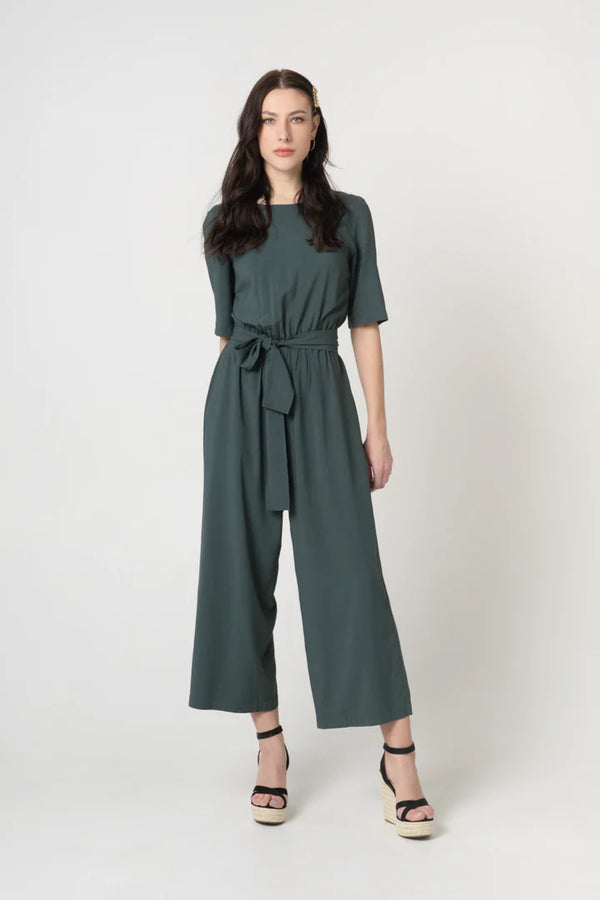 Lovjoi Staine Halfsleeve Mear Green Jumpsuit Damen Einteiler grün