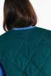 Suite13Lab Meda Vest Deep Green Damen Steppweste Baumwolle grün