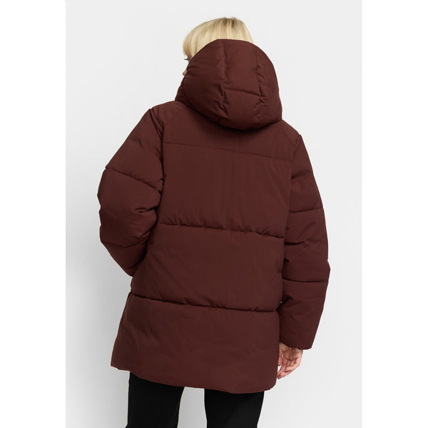 Selfhood Oversize Puffer Jacke Damen braun
