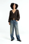 Kings of Indigo Decima Chocolate Brown Cardigan Damen braun