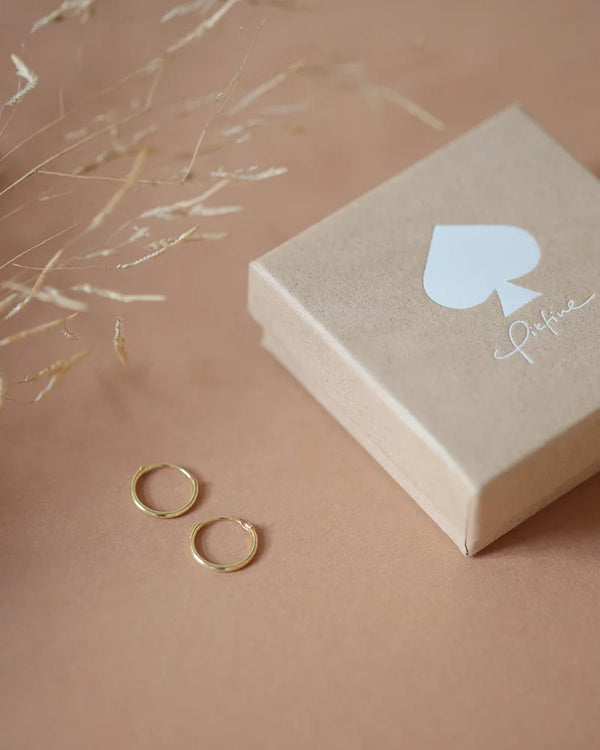 Pikfine Franka Minimalistische Creolen aus Silber