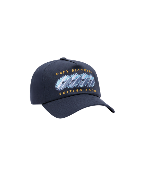 Obey Pictures 5 Panel Cap Snapback Kappe navy