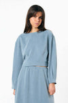 Suite13Lab Sintra Blouse Blue Gray Damen Bluse Lyocell graublau