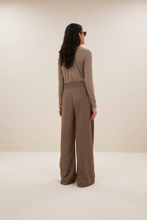 By-Bar Moky LS Top Biscuit Brown Damen Langarmshirt Modal braun