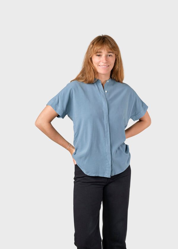 Klitmøller Li Shirt Damen Bluse hellblau