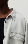 American Vintage Joybird Winter Bleach Shirt Hemd Herren hellblau
