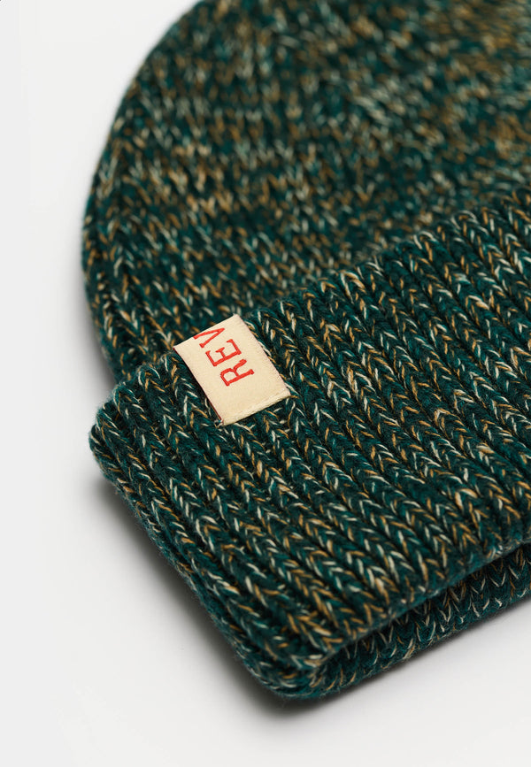 Revolution Fisherman Darkgreen Beanie Unisex dunkelgrün meliert