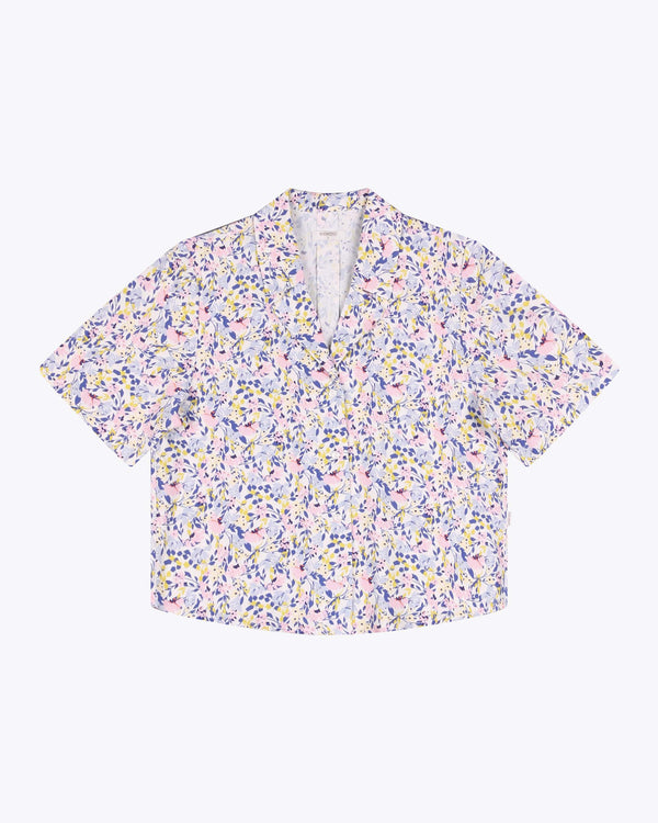 WEMOTO Camp Collar Blouse Damen Bluse powder