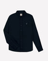 Faguo Ivoy Oxford Hemd Navy Herren Baumwolle blau