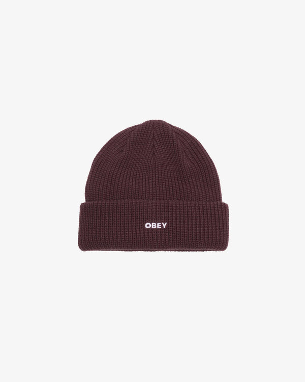 Obey Future Beanie Embroidered Logo Mütze unisex Plum Perfect violett
