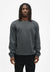 Cleptomanicx Double Crewneck Asphalt Pullover Herren grau