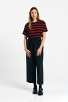 Suite13Lab Isquia Top Stripes Brick Damen Streifenshirt schwarz rot