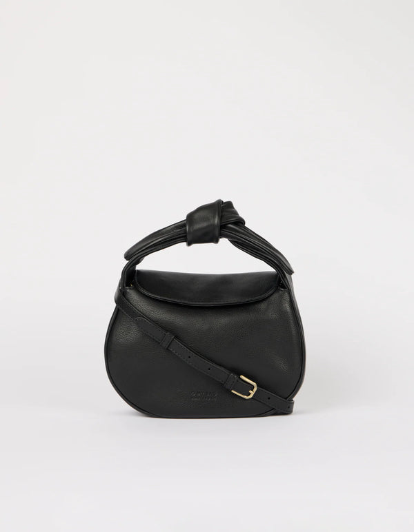 O MY BAG Coco Crossaint Black Soft Grain Leather Bag Handtasche Leder schwarz
