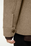 Elvine Ciaran Wool Coat Herren Winterjacke Wolle beige