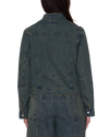 Obey Rove Moto Jacket Yellow Tint Wash Damen Jeansjacke Denim blau gelb