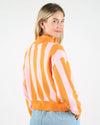 WEMOTO Manon Peach-Pink Zip Troyer Damen orange