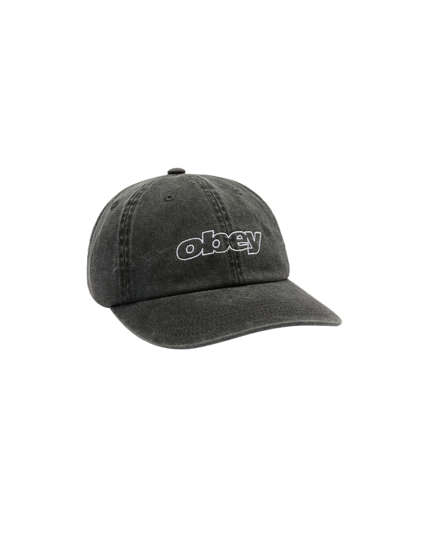 Obey Pigment Black Slanted 6 Panel SB Cap schwarz