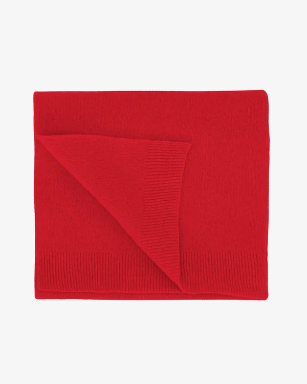 Colorful Standard Merino Wool Scarf Scarlet Red Schal rot