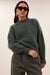 By-Bar Sonny Frosted Olive Mohair Pullover Damen grün