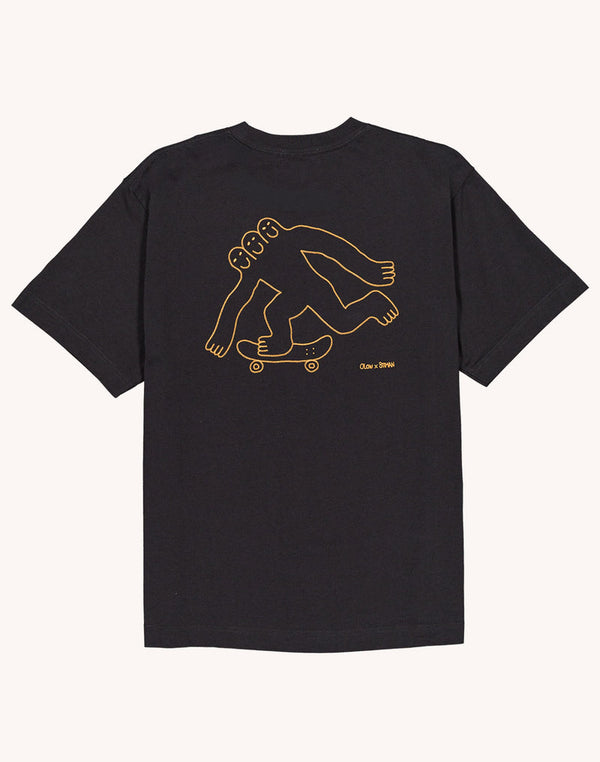 OLOW Cruising T-Shirt in Dunkelgrau – Freisteller Rückansicht
