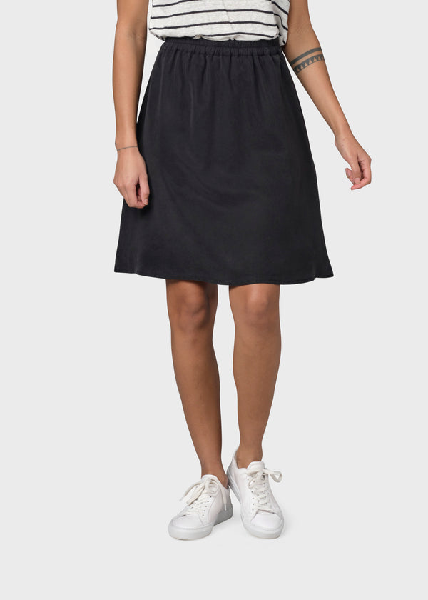 Klitmøller Ramona Short Skirt Damen Lyocell Rock schwarz