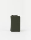 O MY BAG Jett Wallet Moss Soft Grain Leather Geldbörse grün