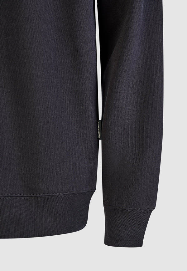 Cleptomanicx Ligule Classic Quarter Zig Pullover Herren schwarz