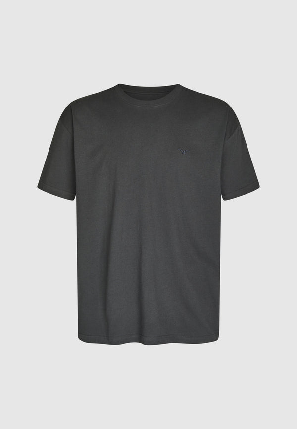 Cleptomanicx Blue Graphite Ligull Boxy Tee T-Shirt Herren dunkelgrau