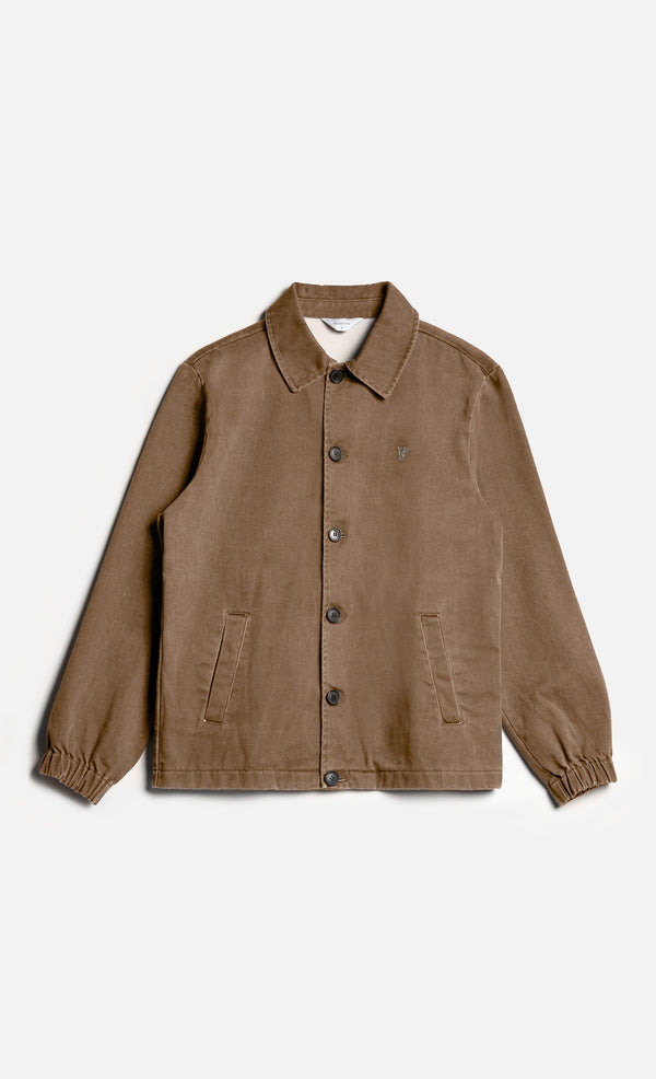 Wooden Store Giacca Leeds Overshirt Jacke Braun Herren