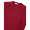 Harley of Scotland Brushed Wool Pullover Herren Maroon