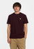Revolution Burgundy Melange Sechserträger Application T-Shirt Herren dunkelrot