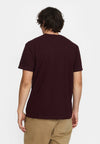 Revolution Burgundy Melange Sechserträger Application T-Shirt Herren dunkelrot