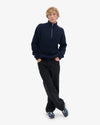 Colorful Standard Merino Quarter Zip Navy Blue Unisex Troyer blau