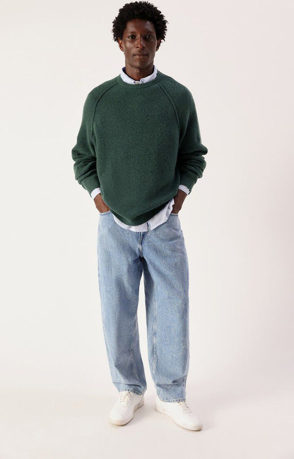 American Vintage Damsville Pullover Cedar Melange Herren Grün