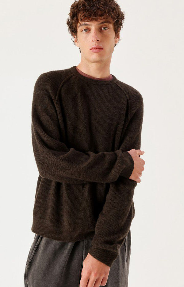 American Vintage Damsville Pullover Choco Melange Herren Braun