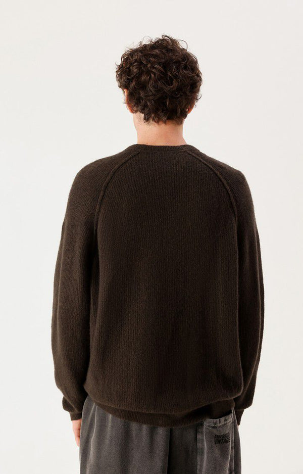 American Vintage Damsville Pullover Choco Melange Herren Braun