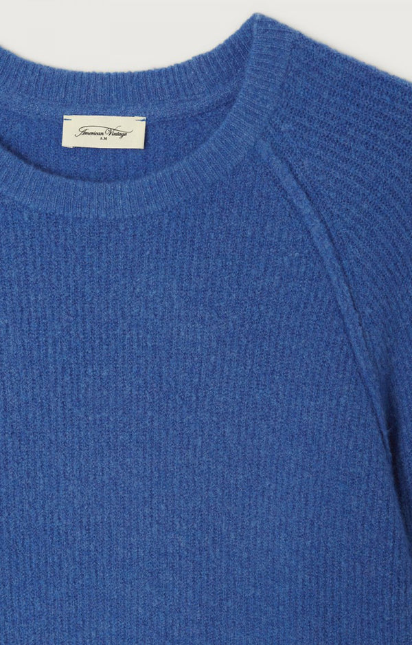 American Vintage Damsville Herrenpullover Saphirblau