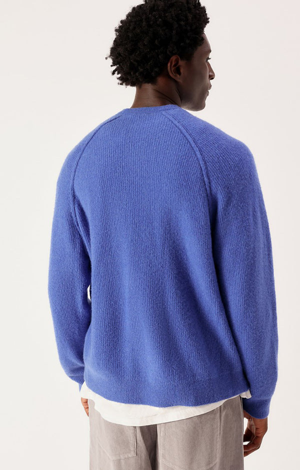 American Vintage Damsville Herrenpullover Saphirblau