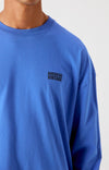 American Vintage Gixy Longsleeve Oversized Olymp Langarm-Shirt Herren Blau