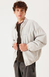 American Vintage Lycaz Ecru Vintage gefütterte Herrenjacke hellgrau