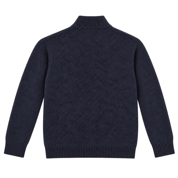 JOHNNYLOVE Lemar Navy Mohair Strickjacke Herren marineblau