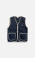 Wooden Store Rail Zip Avio Weste Herren blau