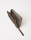 O My Bag Robbie Wallet Chocolate Leder Portemonnaie dunkelbraun