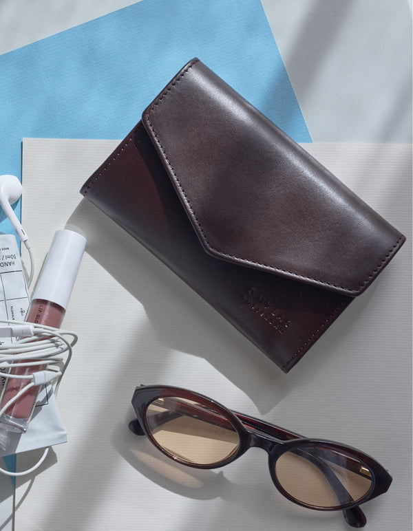 O My Bag Jo’s Purse Chocolate Leder Portemonnaie dunkelbraun – Lifestyle