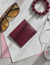 O My Bag Mark’s Cardcase Maxi Dark Cherry Leder Kartenetui dunkelrot – Lifestyle
