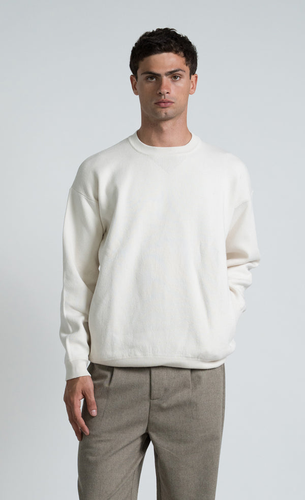 Wooden Store Yard Bianco Sweatshirt Herren weiß