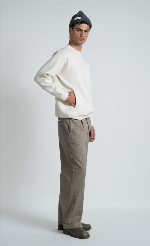 Wooden Store Yard Bianco Sweatshirt Herren weiß
