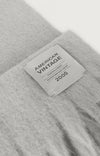 American Vintage Zinaco Schal Grey Black Melange Logo Grau